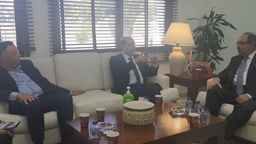 وفد إعلامي فلسطيني يلتقي وزير الإعلام الأردني