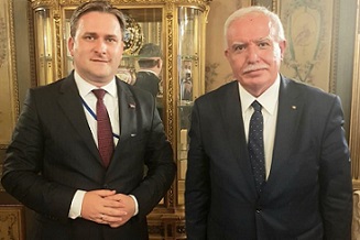 المالكي يطلع نظيره الصربي على جرائم الاحتلال ضد شعبنا