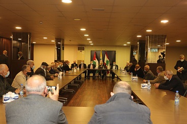 وفد مركزية فتح يلتقي الحملة الاهلية لنصرة فلسطين وقضايا الامة