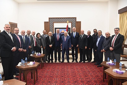 الرئيس يستقبل وفدا من اتحاد أبناء رام الله في الولايات المتحدة الأميركية