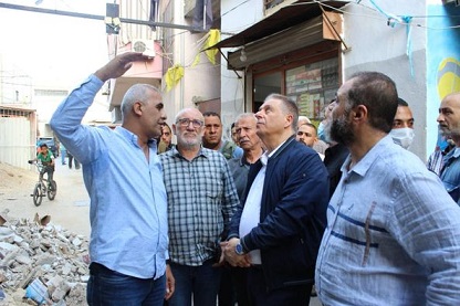 السفير دبور يتفقّد مستشفى "تل الزعتر" في مخيّم الرشيدية للاطلاع على عملية الترميم والتجهيزات ومتابعت