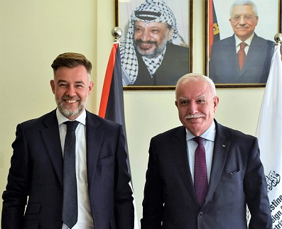 المالكي يطلع وفدا من دوقية لوكسمبورغ على الوضع الراهن في الأراضي الفلسطينية