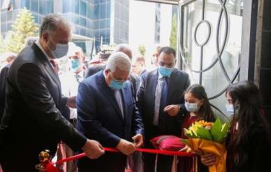 الرئيس يفتتح المقر المؤقت لوكالة الأنباء والمعلومات الفلسطينية "وفا"