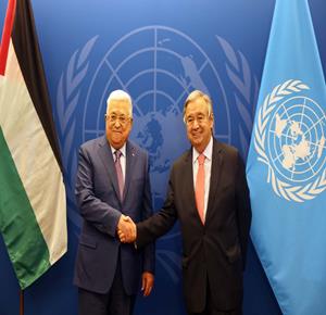 الرئيس يجتمع مع الأمين العام للأمم المتحدة