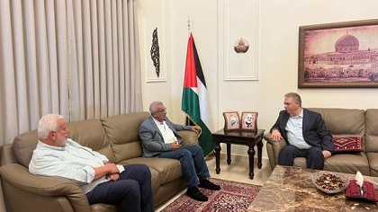 السفير دبور يستقبل النائب اسامة سعد