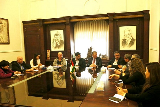 السفير دبور يستقبل رئيس لجنة الحوار اللبناني الفلسطيني وملتقى الحوار اللبناني الفلسطيني