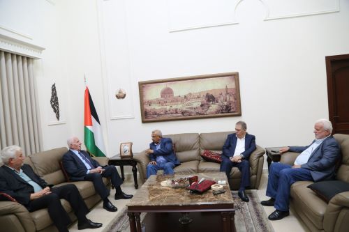 الاحمد يلتقي امين عام التنظيم الشعبي الناصري النائب اسامة سعد