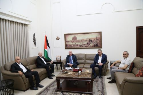 الاحمد يلتقي نائب الامين العام للجبهة الديمقراطية فهد سليمان