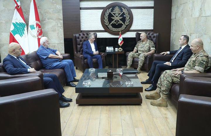 دبور يلتقي قائد الجيش اللبناني العماد جوزاف عون