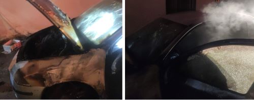 مستعمرون يهاجمون منازل المواطنين ويحرقون مركبات في جالود