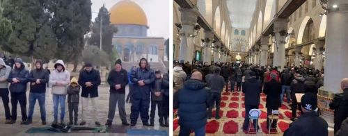 12 ألفا يؤدون صلاة الجمعة في المسجد الأقصى