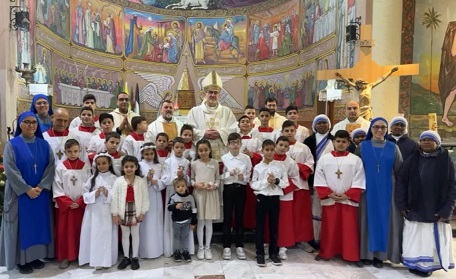 بطريرك القدس للاتين يترأس قداس الأحد في كنيسة "العائلة المقدسة" في غزة
