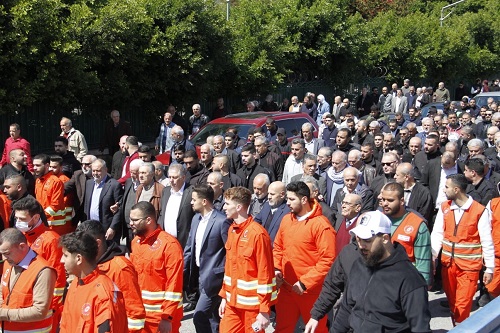 تشييع مهيب للمناضل الكبير ماهر مشيعل