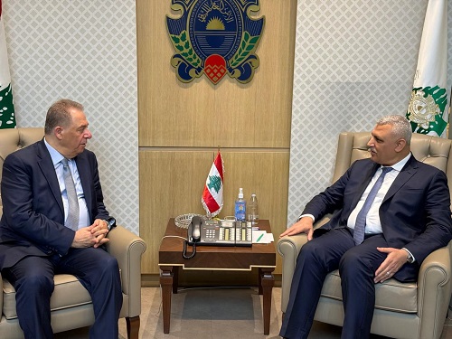 السفير دبور يلتقي المدير العام للامن العام اللبناني اللواء حسن شقير في زيارة وداعية