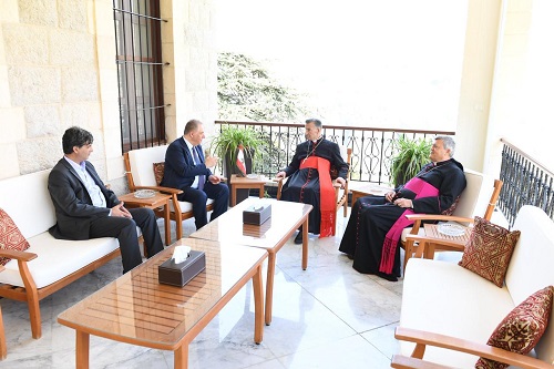 السفير دبور يلتقي البطريرك الراعي في زيارة وداعية