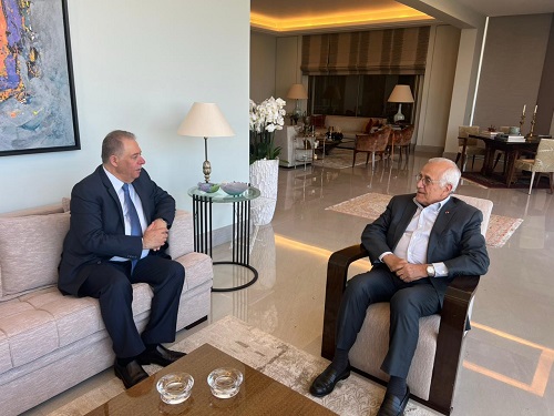 الرئيس العماد ميشال سليمان يستقبل السفير دبور في زيارة وداعية