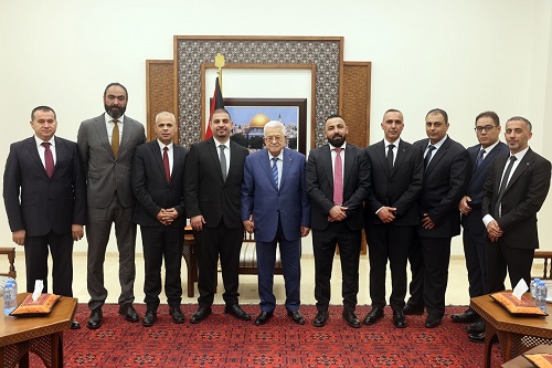 الرئيس يستقبل مجلس نقابة المحامين الفلسطينيين