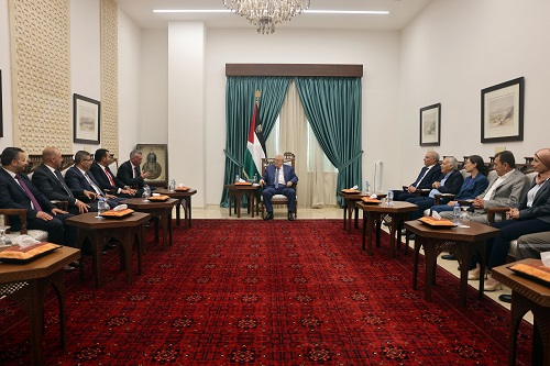 الرئيس يستقبل وفد مجلس نقابة المهندسين الفلسطينيين