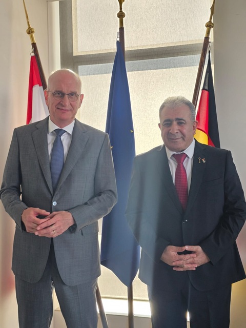 السفير الاسعد يلتقي سفير المانيا في لبنان