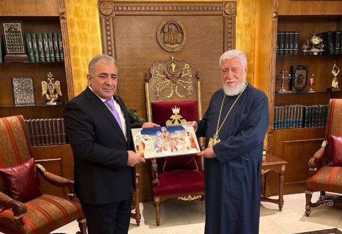 السفير الأسعد يلتقي كاثوليكوس بيت كيليكيا للأرمن الأرثوذكس وبطريرك بيت كيليكيا للأرمن الكاثوليك