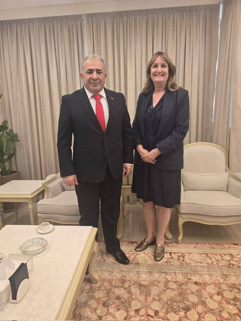 السفير الاسعد يستقبل المسؤولة السياسية في قوات اليونيفيل