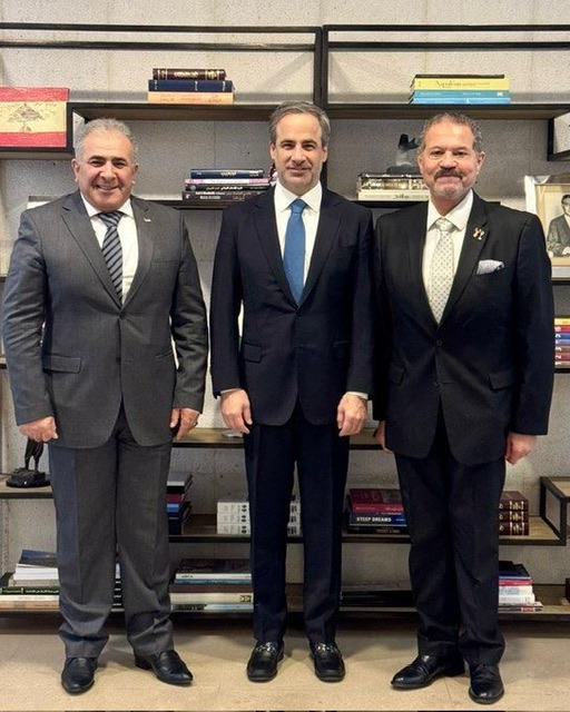 عباس والاسعد يلتقيان النائب معوض