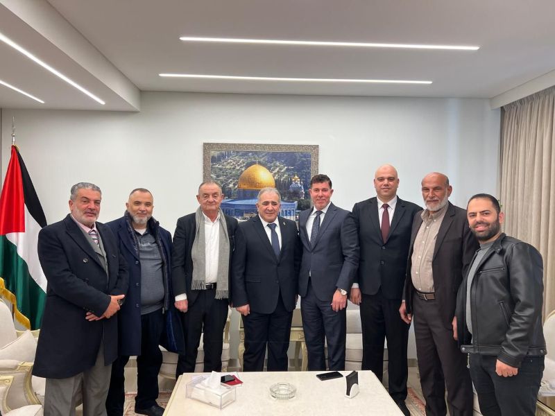 السفير الاسعد يستقبل وفداً من منتدى رجال الاعمال اللبناني الفلسطيني