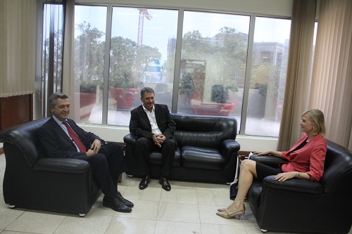 السفير دبور يلتقي المفوض العام للاونروا والمديرة الجديدة للاونروا في لبنان